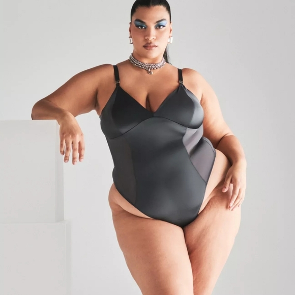 Parade Midnight Shine Black Sweetheart Bodysuit, Size XL - Picture 5 of 6